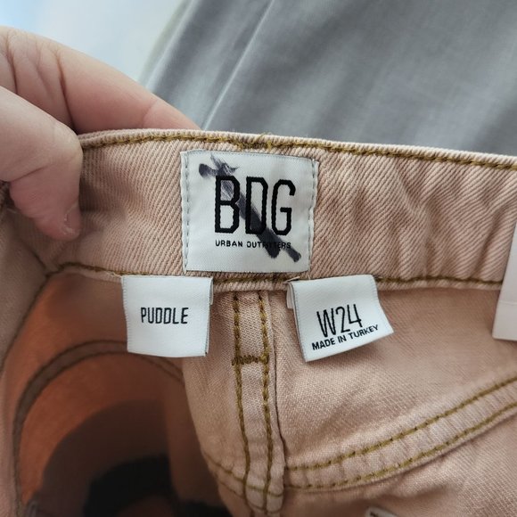 NWT BDG Womens Puddle High Waist Wide Leg Jeans Size 24 Tie Dye Casual School - Picture 5 of 14